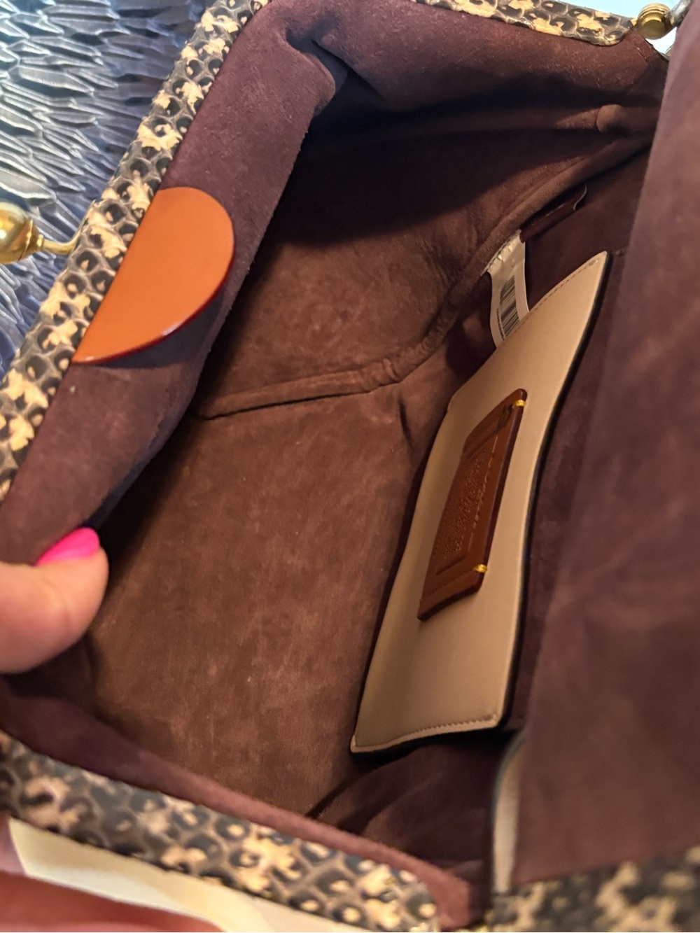 Coach 1941 SAMPLE Rider Bag 24 in Neutral Snakeskin Leather - Picture 14 of 16